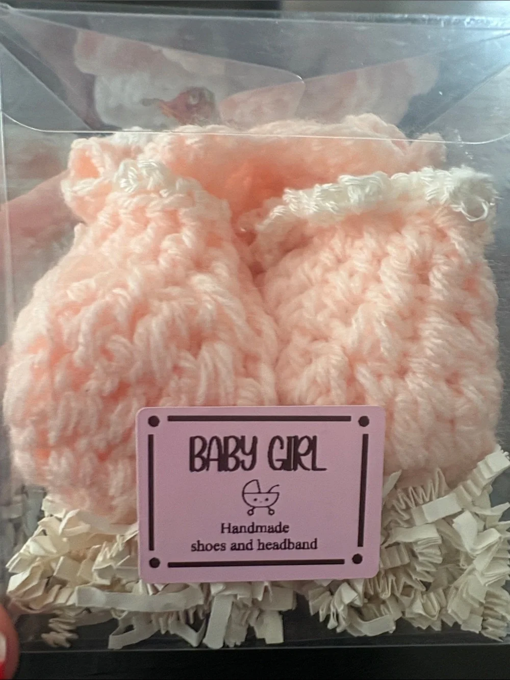 Handmade Baby Girl Pink Crochet Booties